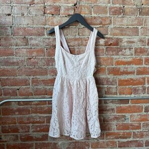 Free People Pink Cut Out Back Dress